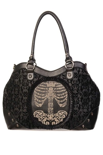 画像1: NARCISSUS CAMEO HANDBAG / ハンドバッグ【Banned Apparel】 (1)