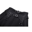 画像8: Black / Punk rock double buckle pleated skirt / スカート【DARK IN LOVE】 (8)