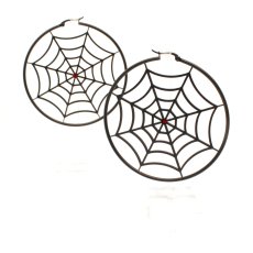 画像6: SPIDERWEB HOOP EARRINGS / BLACK / ピアス【SOURPUSS】 (6)
