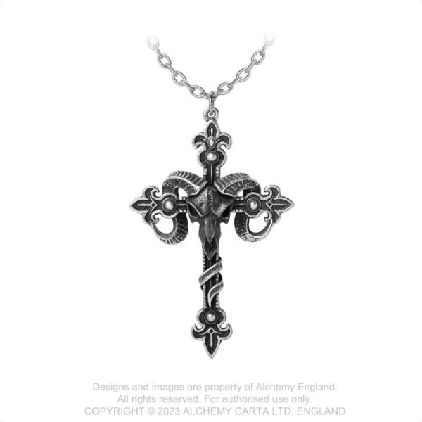 画像1: CROSS OF BAPHOMET / ネックレス【Alchemy Gothic】 (1)