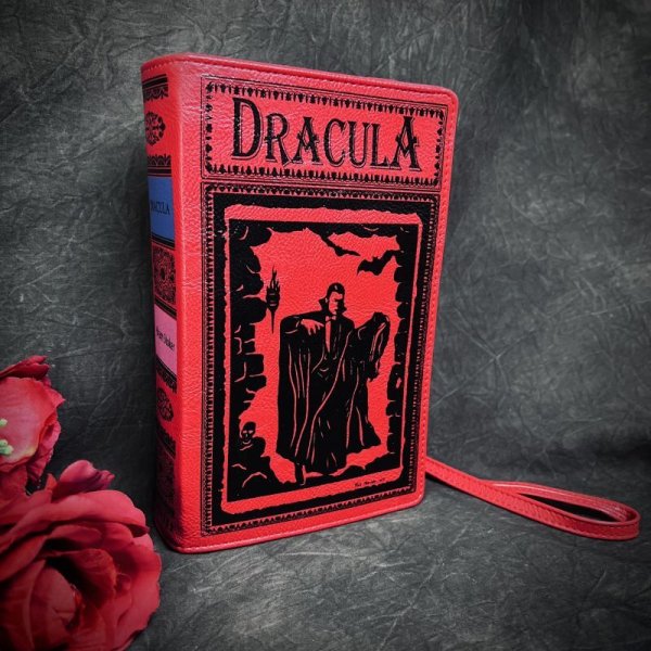 画像1: Dracula Book Cross Body Bag In Vinyl / RED / ショルダーバッグ【SPOOKYVILLE CRITTERS】 (1)