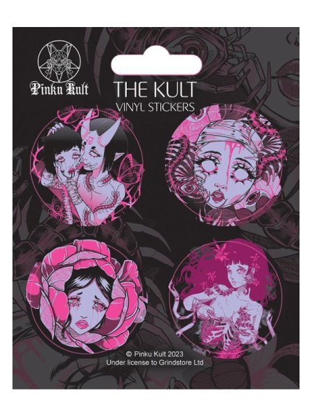 画像1: Pinku Kult The Kult Sticker Set / ステッカー【GRINDSTORE】 (1)