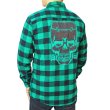 画像2: 【Mens】Franken Monster Green Flannel / シャツ【KREEPSVILLE 666】 (2)