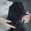 画像10: Embossed Patent Skull Crossbones Coffin / ハンドバッグ【KREEPSVILLE 666】 (10)