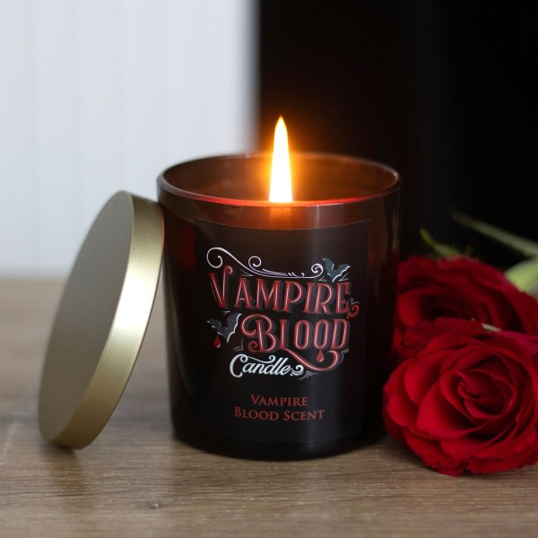 画像1: VAMPIRE BLOOD CANDLE / 蓋付きキャンドル【GOTHIC HOMEWARE】 (1)