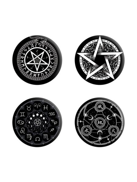 画像1: Pentagram Badge Pack / 缶バッジセット【GRINDSTORE】 (1)