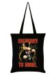 画像1: Highway To Howl Black Tote Bag / エコバッグ【GRINDSTORE】 (1)