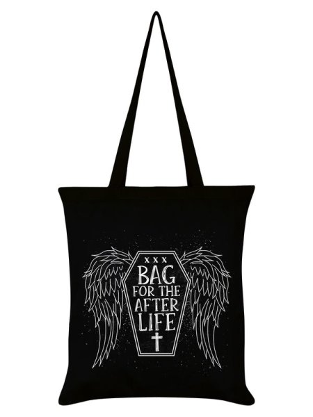 画像1: Bag For The Afterlife Black Tote / エコバッグ【GRINDSTORE】 (1)