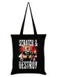 画像1: Scratch & Destroy Black Tote Bag / エコバッグ【GRINDSTORE】 (1)