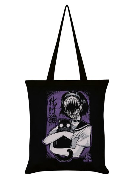 画像1: Bakeneko Tote Bag / Pinku Kult  / エコバッグ【GRINDSTORE】 (1)