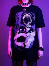 画像1: Bakeneko / Pinku Kult  / Tシャツ【GRINDSTORE】 (1)