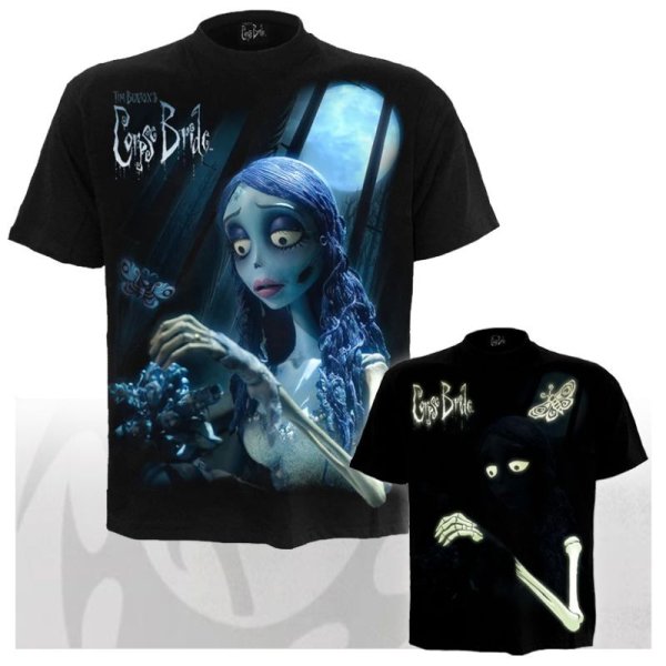 画像1: CORPSE BRIDE / GLOW IN THE DARK / 蓄光 / Ｔシャツ【SPIRAL DIRECT】 (1)