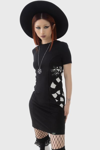 画像1: Sandworm Bodycon Dress / ワンピース【KILL STARxBEETLEJUICE】 (1)