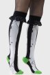 画像1: Distressed Stripe Knee High Socks / ニーハイソックス【KILL STARxBEETLEJUICE】 (1)