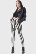 画像2: Distressed Stripe Skinny Trousers / スキニーパンツ【KILL STARxBEETLEJUICE】 (2)