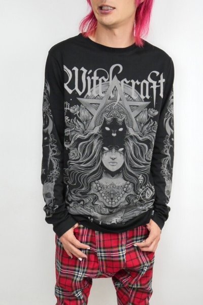 画像1: WITCHING LONG SLEEVE TOP / ロングスリーブ【KILL STAR】 (1)