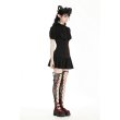 画像3: Gothic pleated collar blood-like crystal buttons dress / ワンピース【DARK IN LOVE】 (3)