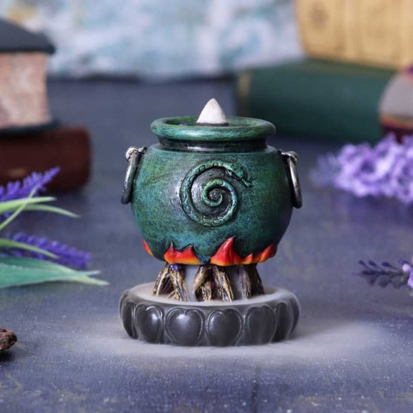 画像1: 🔥SALE🔥Emerald Cauldron Backflow Incense Burner 7.3cm / インセンスホルダー【NEMESIS NOW】 (1)