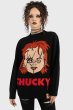 画像1: Chucky Wanna Play Sweater /ニットトップス【KILL STAR×CHUCKY】 (1)