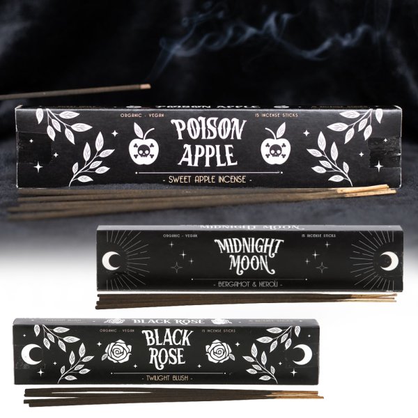 画像1: Moon・Apple・Rose Gothic Incense Sticks / スティック / お香【GOTHIC HOMEWARE】 (1)