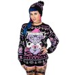 画像3: Kawaii Baphomet Knit Christmas Sweater / ニットトップス【TOO FAST】 (3)