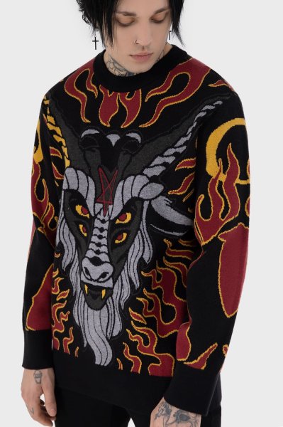 画像1: Inferno Hallowmas Sweater / ニットトップス【KILL STAR】 (1)