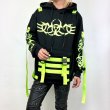 画像1: 【Mens】LUCID HOOD / BLACKxGREEN / パーカー【Heartless】 (1)