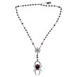 画像1: Black Widow Spider Rosary Charm Necklace / ネックレス【KREEPSVILLE 666】 (1)