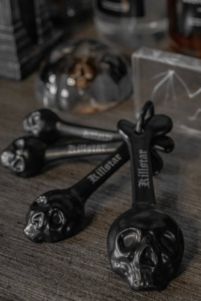 画像1: CRANIUM MEASURING SPOONS / BLACK / 計量スプーン【KILL STAR】 (1)