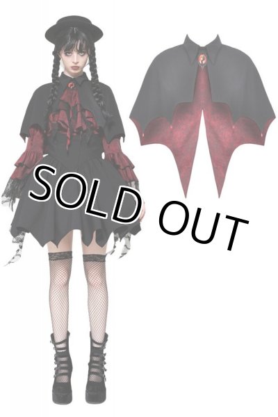 画像1: Vampire shadow bat-shaped capelet / ボレロ【DARK IN LOVE】 (1)