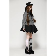 画像4: Dark lolita striped skull blouse / ブラウス【DARK IN LOVE】 (4)
