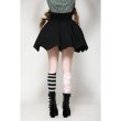 画像5: Black minimalist batwing high-waisted a-line skirt / スカート【DARK IN LOVE】 (5)