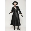 画像3: Black deep sea hunter leather long coat / ロングジャケット【DARK IN LOVE】 (3)