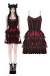 画像1: Blood red lost girl frilly dress / ワンピース【DARK IN LOVE】 (1)