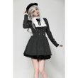 画像8: Striped ruffle scholarly academy dress / ワンピース【DARK IN LOVE】 (8)