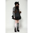 画像4: Dark striped double-breasted doll dress / サロペットスカート【DARK IN LOVE】 (4)