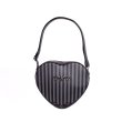 画像2: Pinstripe Heart Shoulder Bag / ショルダーバッグ【Rock Rebel】 (2)