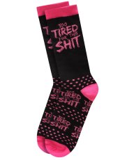 画像2: Twisted Soles Too Tired For This Shit Adult Socks /Pink/ ソックス【GRINDSTORE】 (2)