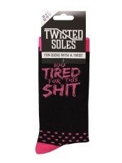 画像4: Twisted Soles Too Tired For This Shit Adult Socks /Pink/ ソックス【GRINDSTORE】 (4)