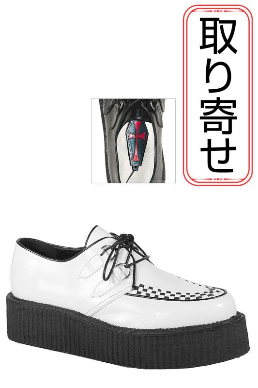 取り寄せ]MENS / V-CREEPER-502 / White / ラバーソール【DEMONIA 