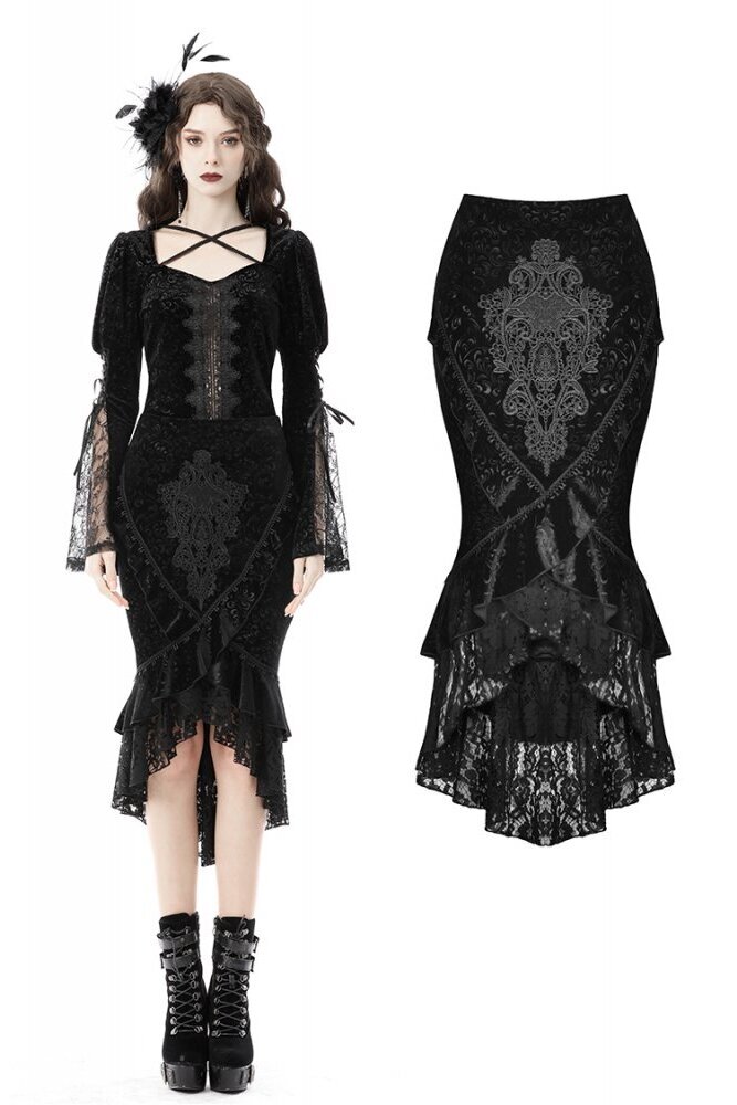 Gothic classics jacquard tail skirt / スカート【DARK IN LOVE