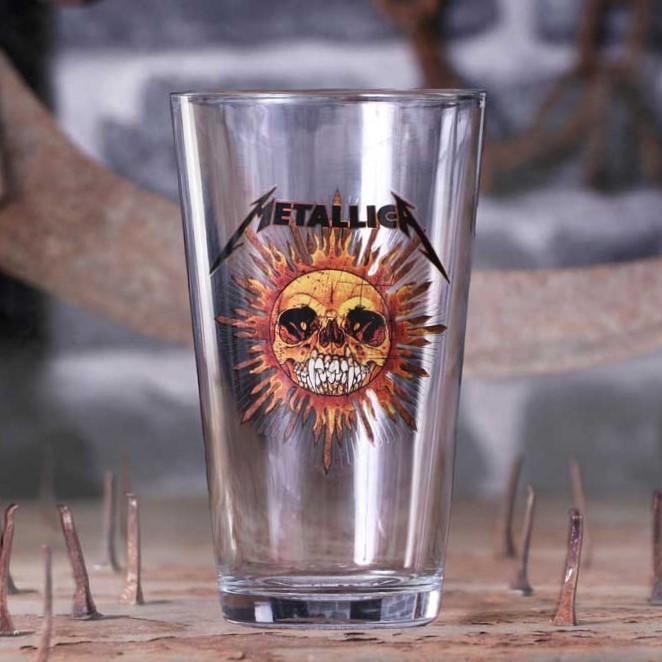 ぴっこりーMetallica限定グラス Metallica Etched Glass メタリカ RR